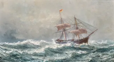 A Two Master At Sea