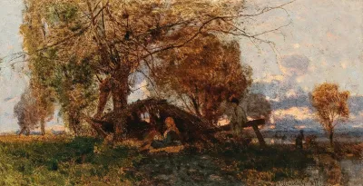 A Vast Landscape In The Evening Light