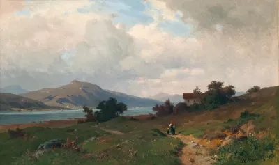 A Vast Landscape With Cloudy Sky