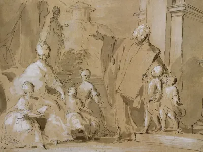 A Venetian Family Portrait Group