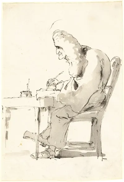 A Venetian Lawyer At His Desk