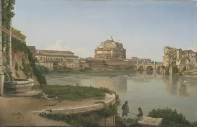 A View Across The Tiber From Trastevere Towards Castel S Angelo