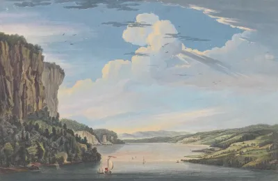 A View In Hudsons River Of The Entrance Of What Is Called The Topan Sea