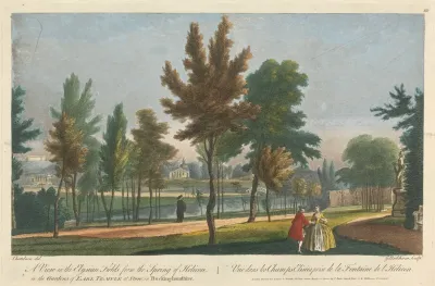 A View In The Elysian Fields From The Spring Of Helicon In The Gardens Of Earl Temple At Stow In Buckinghamshire