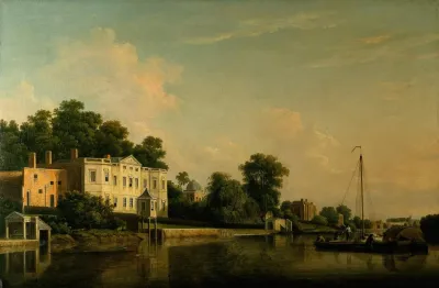A View Of Alexander Popes Villa Twickenham On The Banks Of The Thames