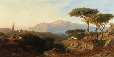 A View Of Capri From Massa