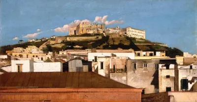 A View Of Certosa Di San Martino With The Castel Sant Elmo Naples