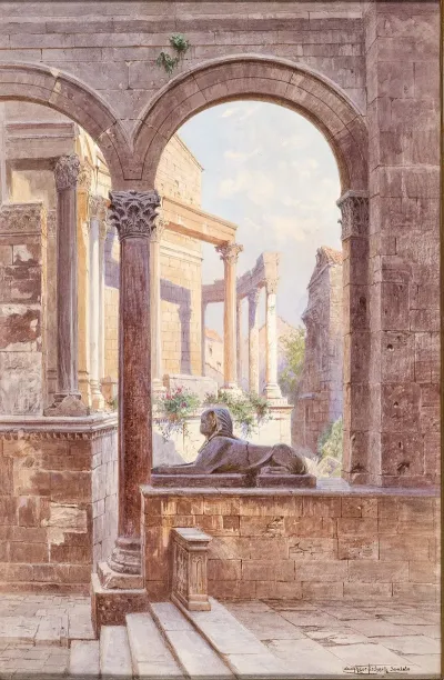 A View Of Diocletians Palace In Split