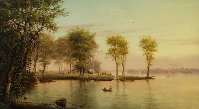 A View Of Island Park Lake Winnebago Wisconsin