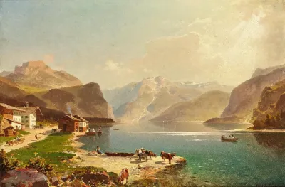 A View Of Lake Achensee From The Scholastika Towards Pertisau