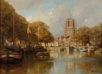 A View Of Leeuwarden With The Oldenhove