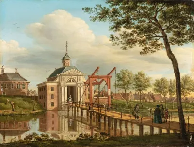A View Of Marepoort Leiden