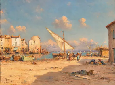 A View Of Martigues French Riviera