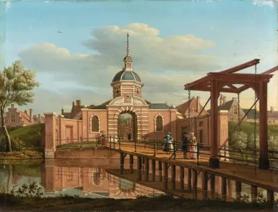 A View Of Morspoort Leiden