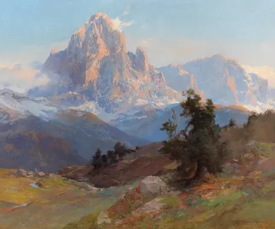A View Of Mount Sassolungo