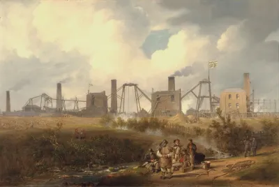 A View Of Murton Colliery Near Seaham County Durham