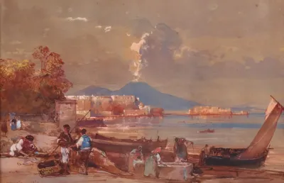 A View Of Naples From Mergellina
