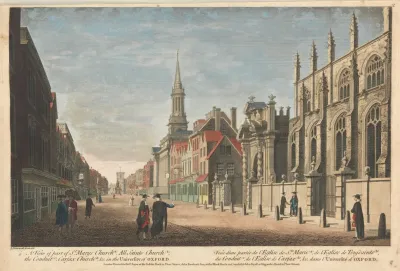 A View Of Part Of St Marys Church A All Saints Church B The Conduit C Carfax Church D C In The University Of Oxford