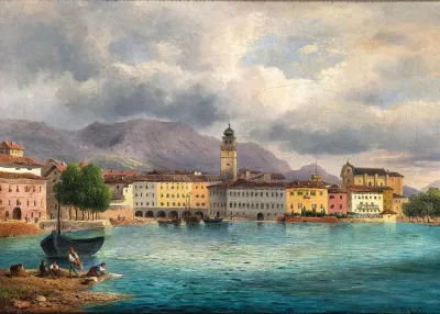 A View Of Riva On Lake Garda