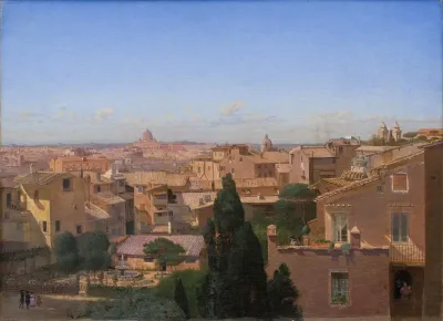 A View Of Rome Seen From The Artists Dwelling