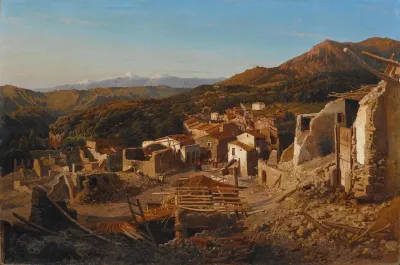 A View Of San Sebastiano In Abruzzo