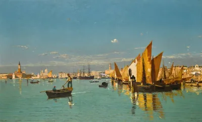 A View Of St Marks Basin With The Punta Della Dogana
