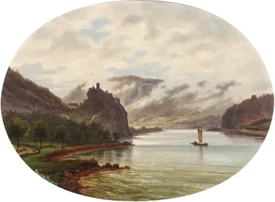 A View Of Strekov Castle On The Elbe