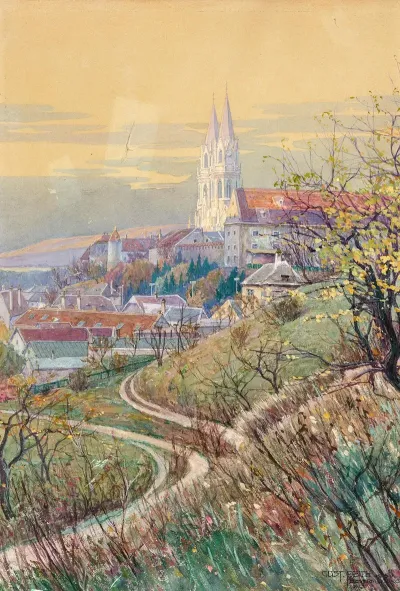 A View Of The Abbey Church Of Klosterneuburg