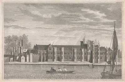 A View Of The Ancient Royal Palace Called Placentia In East Greenwich