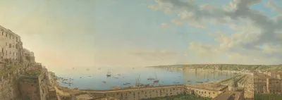 A View Of The Bay Of Naples Looking Southwest From The Pizzofalcone Towards Capo Di Posilippo