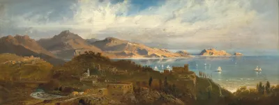 A View Of The Bay Of Santa Margherita Genoa Liguria Italy