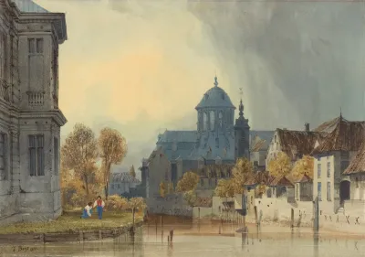 A View Of The Church Of Our Lady Of Hanswijk Mechelen Malines Belgium