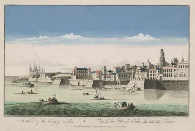 A View Of The City Of Cadiz From The Side Of The Bridge
