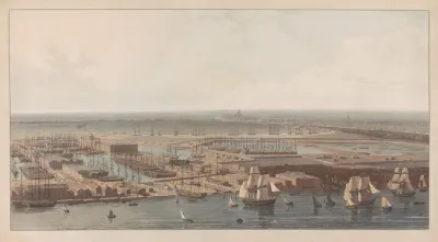 A View Of The Commercial Docks At Rotherhithe