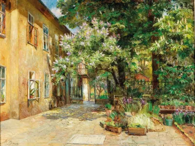 A View Of The Courtyard At No 8 Dreilaufergasse 1070 Vienna