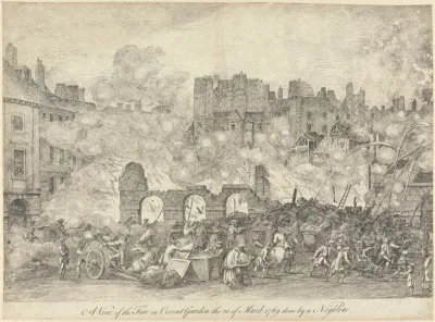A View Of The Fire In Covent Garden