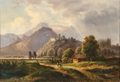 A View Of The Glanegg Castle Ruins