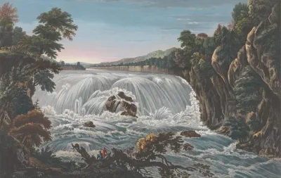 A View Of The Great Cohoes On The Mohawk River