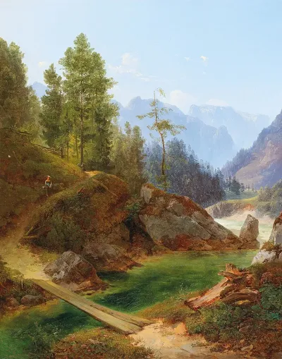 A View Of The High Alps Near Weichselboden In Styria