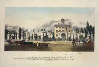 A View Of The Mansion Of The Late Lord Timothy Dexter In High Street Newburyport 1810