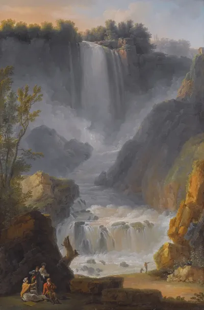 A View Of The Marmore Falls Near Terni