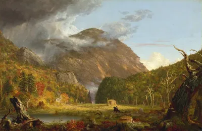 A View Of The Mountain Pass Called The Notch Of The White Mountains Crawford Notch