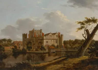 A View Of The North And East Facades Of Hever Castle Kent
