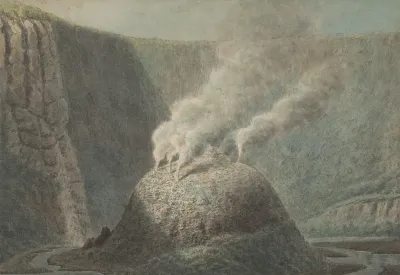 A View Of The Old Crater Of Morne Soufriere St Vincent