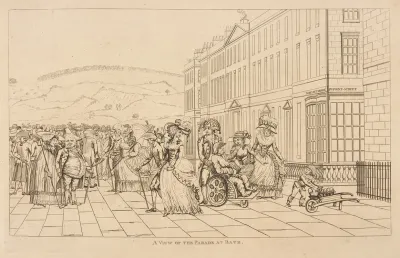 A View Of The Parade At Bath