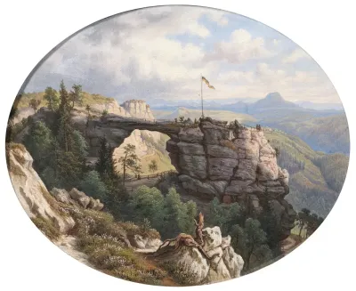 A View Of The Prebisch Gate Pravcicka Brana In Bohemia