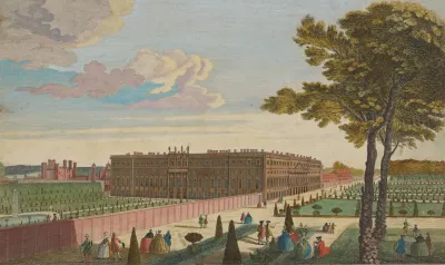 A View Of The Royal Palace Of Hampton Court
