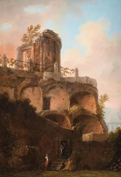 A View Of The Temple Of Vesta