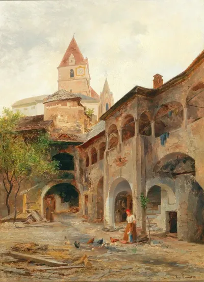 A View Of The Theissenhoferhof In Weissenkirchen