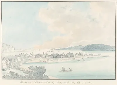 A View Of The Town And Harbour Of St Peter And St Paul In Kamtschatka 2